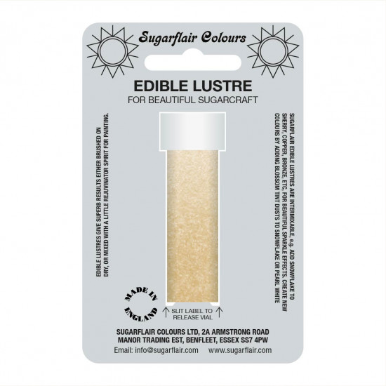 Sugarflair Colours Edible Lustre Gold Sparkle 2g E171 FREE