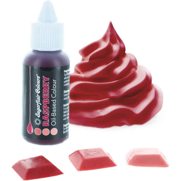 Sugarflair Colours Oil-Based Colour Raspberry 30ml Sugarflair Colours Oil-Based Colour Raspberry 30ml