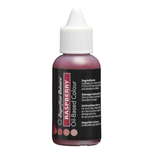 Sugarflair Colours Oil-Based Colour Raspberry 30ml Sugarflair Colours Oil-Based Colour Raspberry 30ml