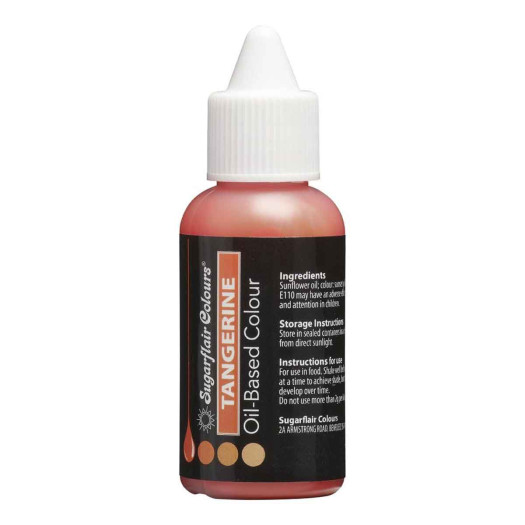 Sugarflair Colours Oil-Based Colour Tangerine 30ml Sugarflair Colours Oil-Based Colour Tangerine 30ml