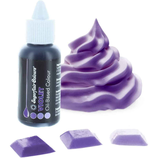 Sugarflair Colours Oil-Based Colour Violet 30ml Sugarflair Colours Oil-Based Colour Violet 30ml
