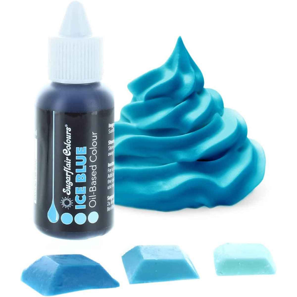 Sugarflair Colours Oil-Based Colour Ice Blue 30ml Sugarflair Colours Oil-Based Colour Ice Blue 30ml