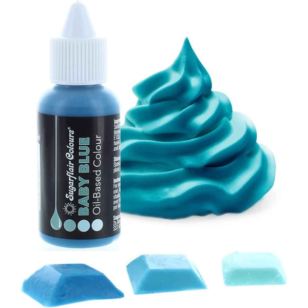 Sugarflair Colours Oil-Based Colour Baby Blue 30ml Sugarflair Colours Oil-Based Colour Baby Blue 30ml