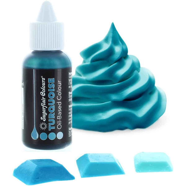 Sugarflair Colours Oil-Based Colour Turquoise 30ml Sugarflair Colours Oil-Based Colour Turquoise 30ml