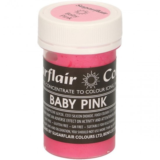 Sugarflair Colours Pastel Paste Baby Pink 25g