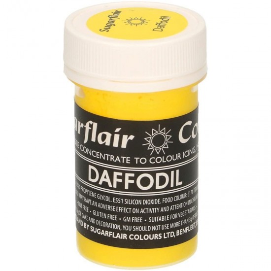 Sugarflair Colours Pastel Paste Daffodil 25g