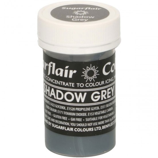 Sugarflair Colours Pastel Paste Shadow Grey 25g