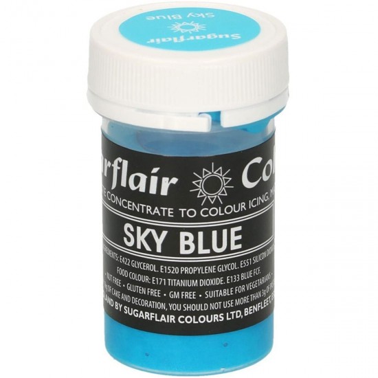 Sugarflair Colours Pastel Paste Sky Blue 25g