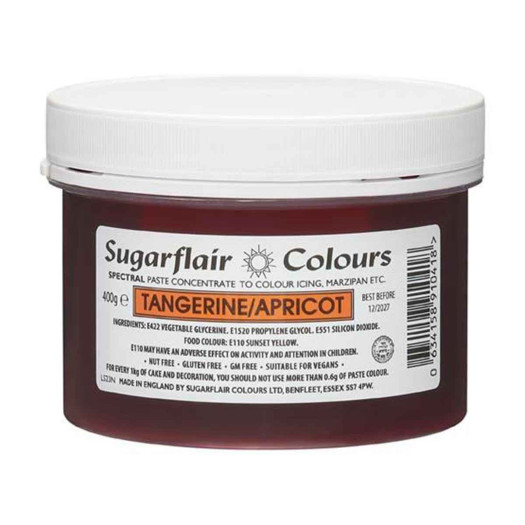 Sugarflair Colours Spectral Paste Tangerine/Apricot 400g Sugarflair Colours Spectral Paste Tangerine/Apricot 400g
