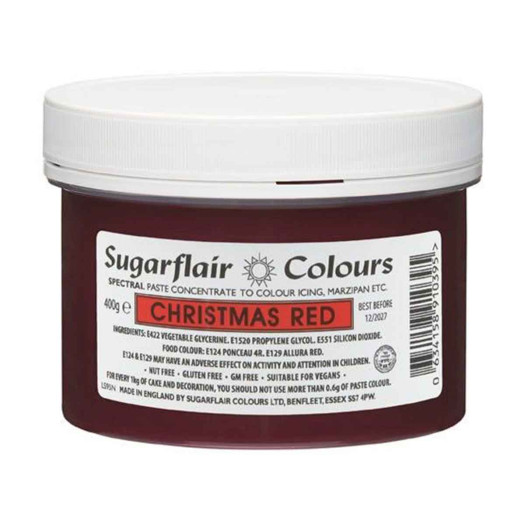 Sugarflair Colours Spectral Paste Christmas Red 400g Sugarflair Colours Spectral Paste Christmas Red 400g