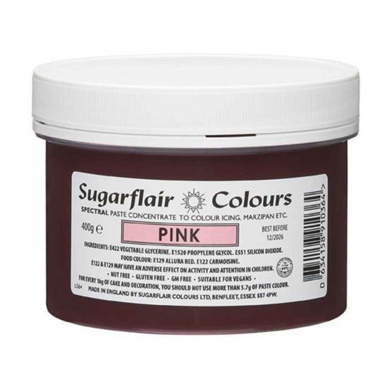 Sugarflair Colours Spectral Paste Pink 400g