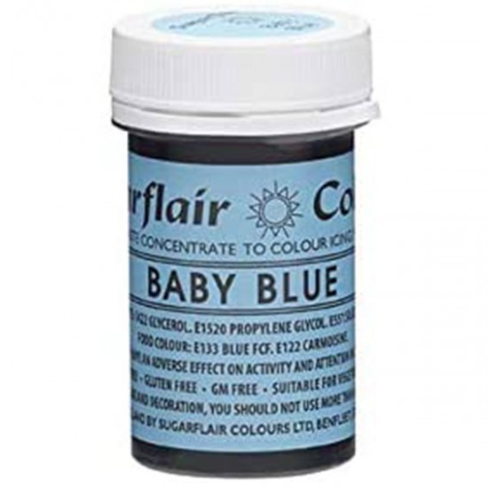 Sugarflair Colours Spectral Paste Baby Blue 25g