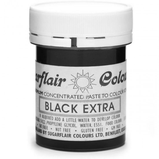Sugarflair Colours Spectral Paste Black Extra 42g