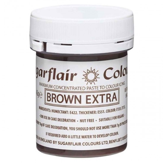 Sugarflair Colours Spectral Paste Brown Extra 42g