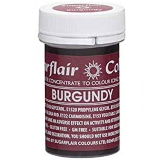 Sugarflair Colours Spectral Paste Burgundy 25g