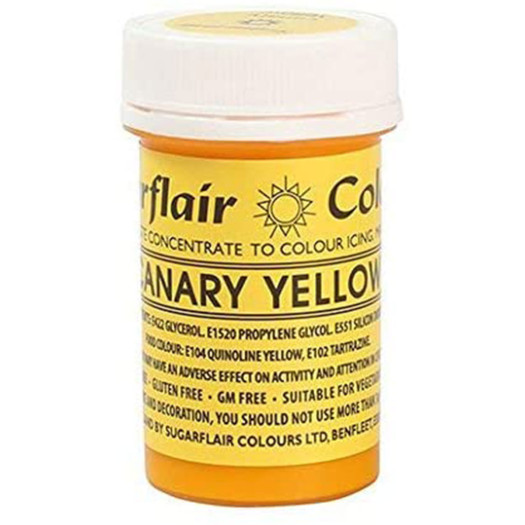 Sugarflair Colours Spectral Paste Canary Yellow 25g Sugarflair Colours Spectral Paste Canary Yellow 25g