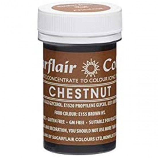 Sugarflair Colours Spectral Paste Chestnut 25g