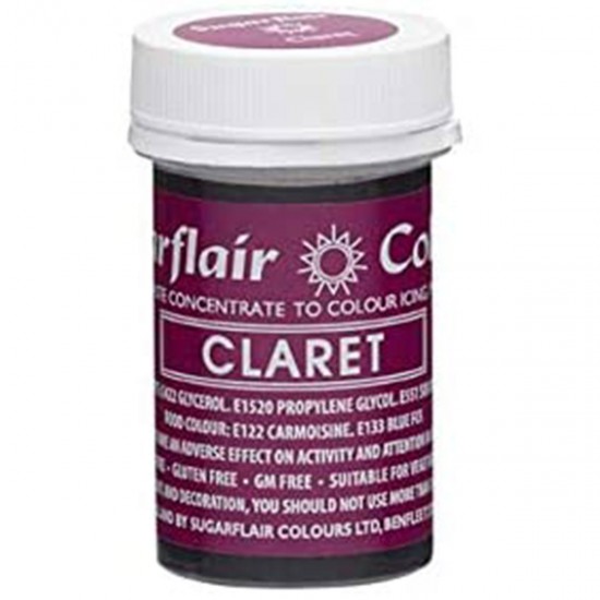 Sugarflair Colours Spectral Paste Claret 25g