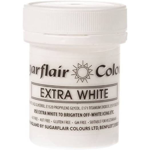 Sugarflair Colours Extra White Paste 42g