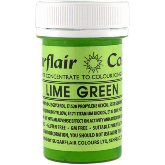 Sugarflair Colours Spectral Paste Lime Green 25g Sugarflair Colours Spectral Paste Lime Green 25g
