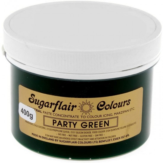 Sugarflair Colours Spectral Paste Party Green 400g