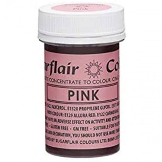 Sugarflair Colours Spectral Paste Pink 25g