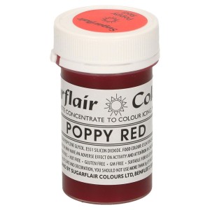 Tartranil Paste Poppy Red (Tartrazine Free) 25g Tartranil Paste Poppy Red (Tartrazine Free) 25g
