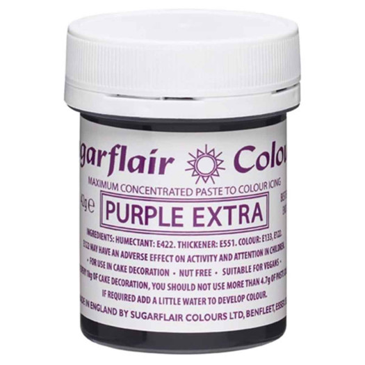 Sugarflair Colours Spectral Paste Purple Extra 42g