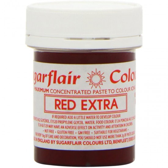 Sugarflair Colours Spectral Paste Red Extra 42g