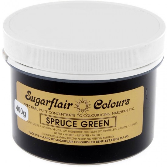 Sugarflair Colours Spectral Paste Spruce Green 400g