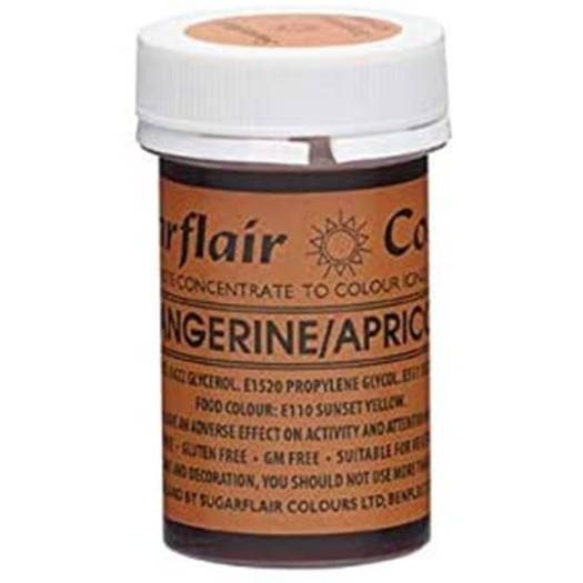 Sugarflair Colours Spectral Paste Tangerine/Apricot 25g Sugarflair Colours Spectral Paste Tangerine/Apricot 25g