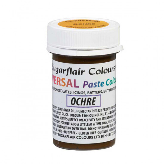 Sugarflair Colours Universal Paste Ochre 22g