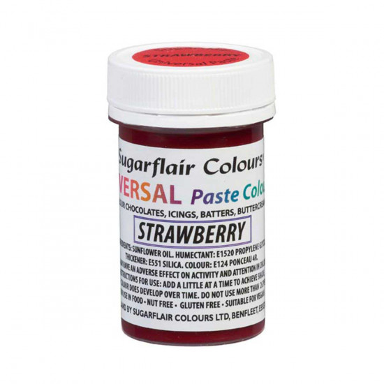 Sugarflair Colours Universal Paste Strawberry 22g
