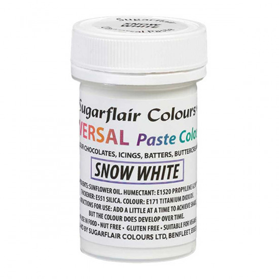 Sugarflair Colours Universal Paste Snow White 22g