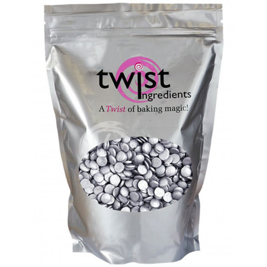 Twist Ingredients Sugar Glimmer Confetti Silver 800g