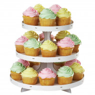 3-Tier Cupcake Stand White