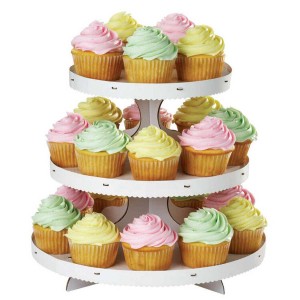 3-Tier Cupcake Stand White 3-Tier Cupcake Stand White
