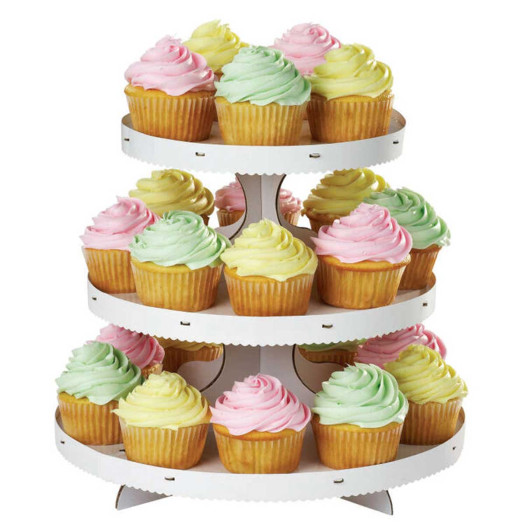 Wilton 3-Tier Cupcake Stand White Wilton 3-Tier Cupcake Stand White