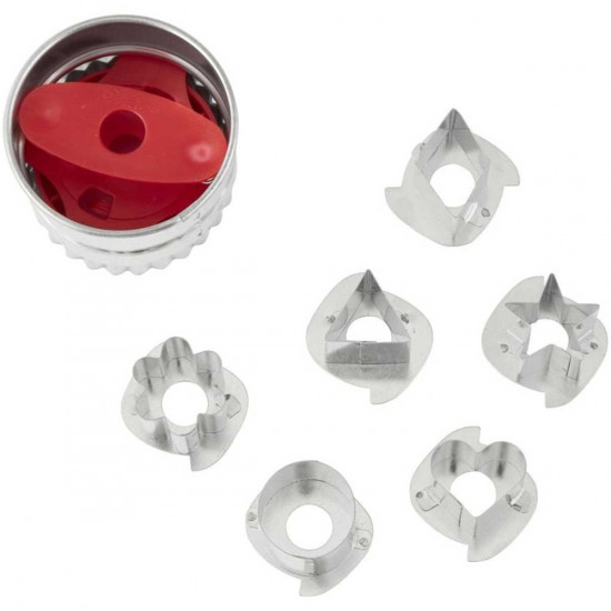 Wilton Linzer Round Cut Out Cookie Cutter Set of 7