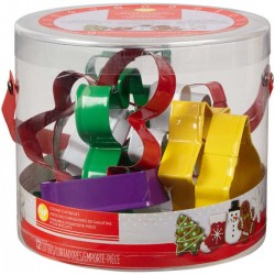 Metal Christmas Cookie Cutter Set