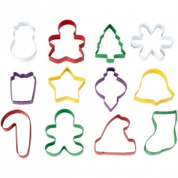Metal Christmas Cookie Cutter Set
