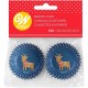 Wilton Mini Cupcake Paper Cases Reindeer x100